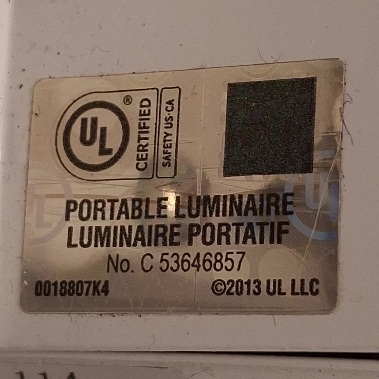 Used Luxo SL-114 IFM Magnifier, 45" Arm, 3 Diopter, 22W Fluorescent, *No Clamp*