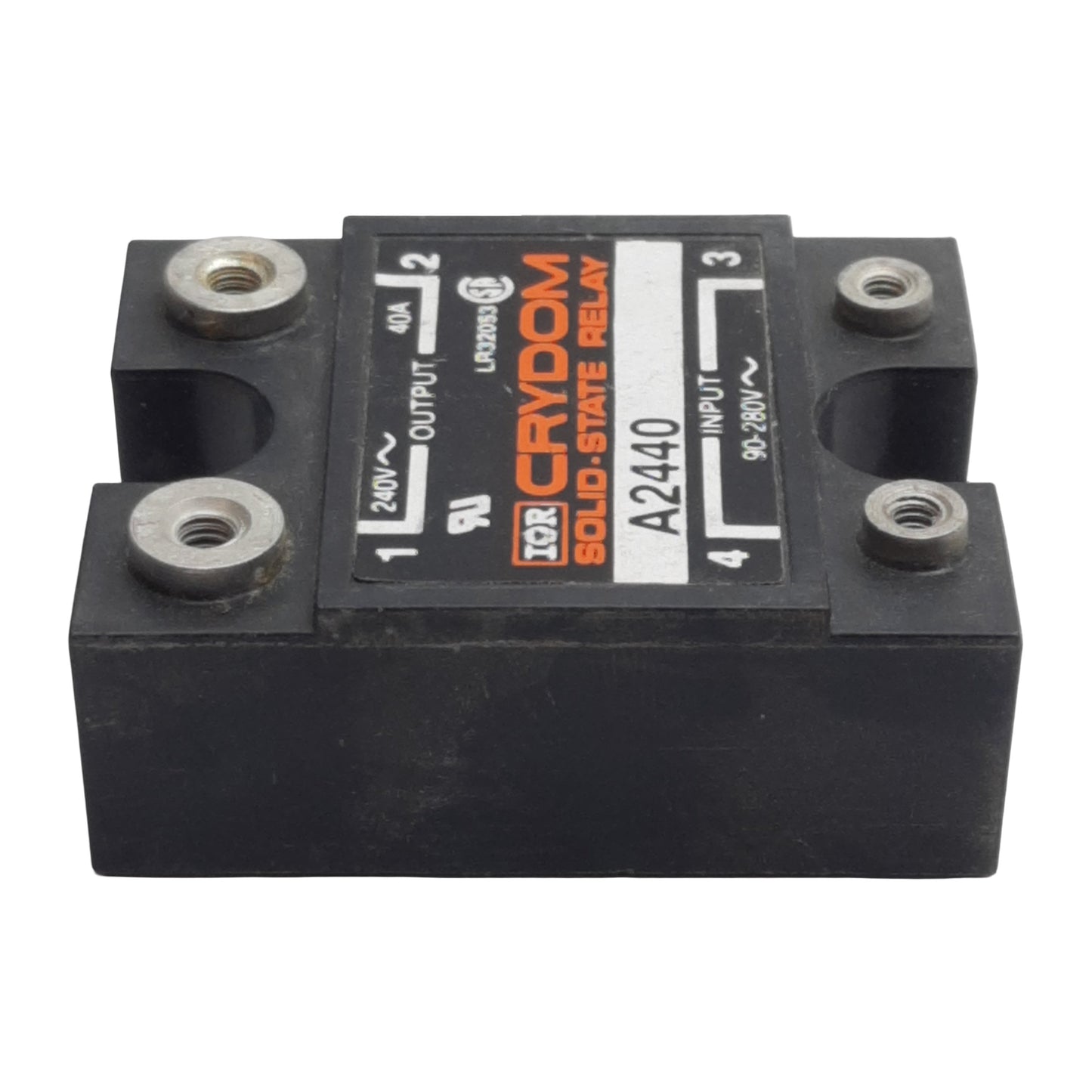 Used  Lot of 2 Crydom A2440 Solid-State Relay, SPST-NO, 90-280VAC In, 40A 240VAC Out