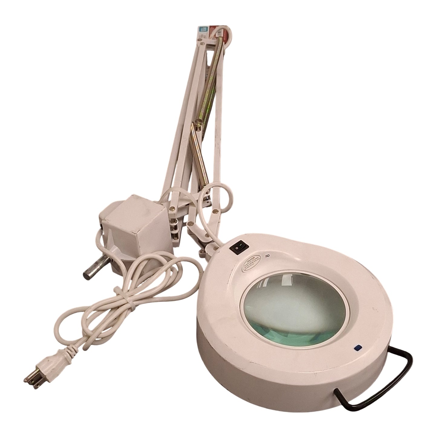 Used Luxo SL-114 IFM Magnifier, 45" Arm, 3 Diopter, 22W *No Light Guard*No Clamp*