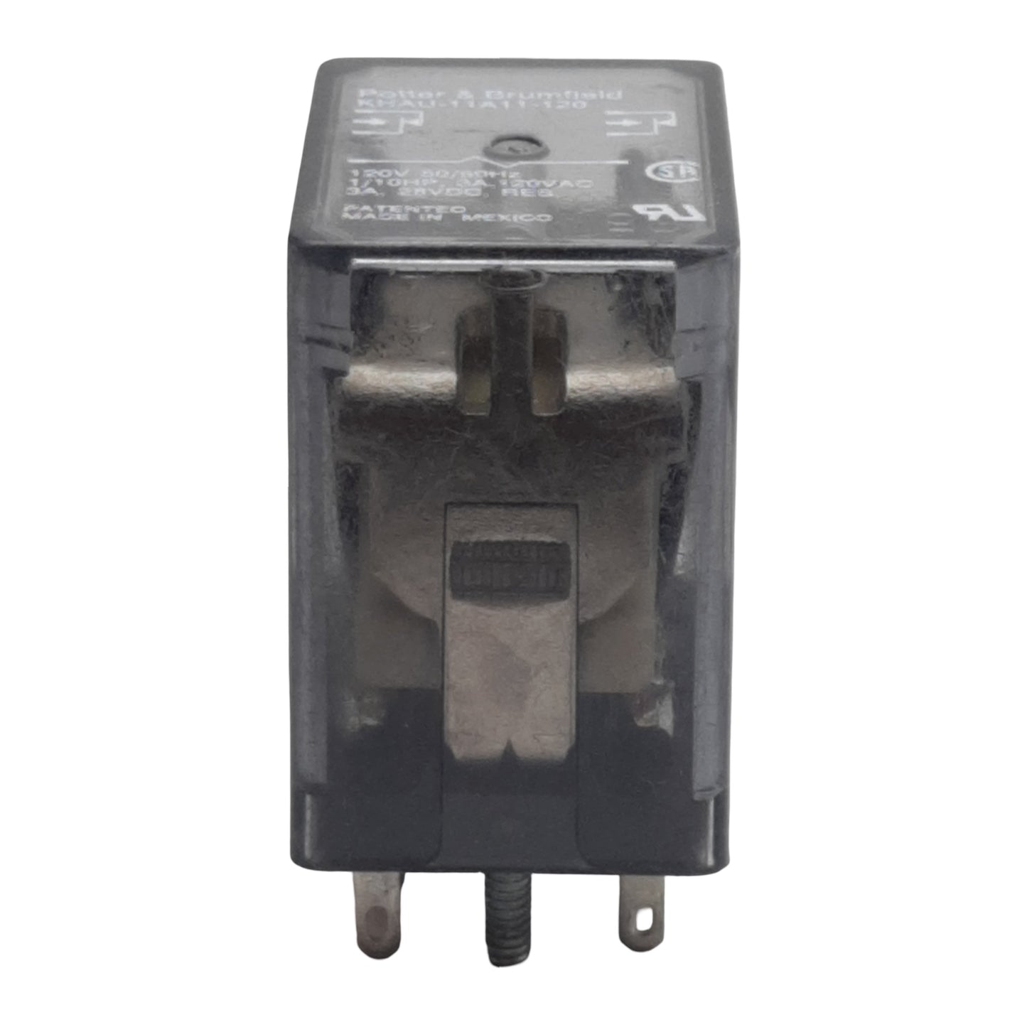 Used Potter & Brumfield KHAU-11A11-120 Ice Cube Relay, 3A 120VAC/28VDC, 120VAC Coil