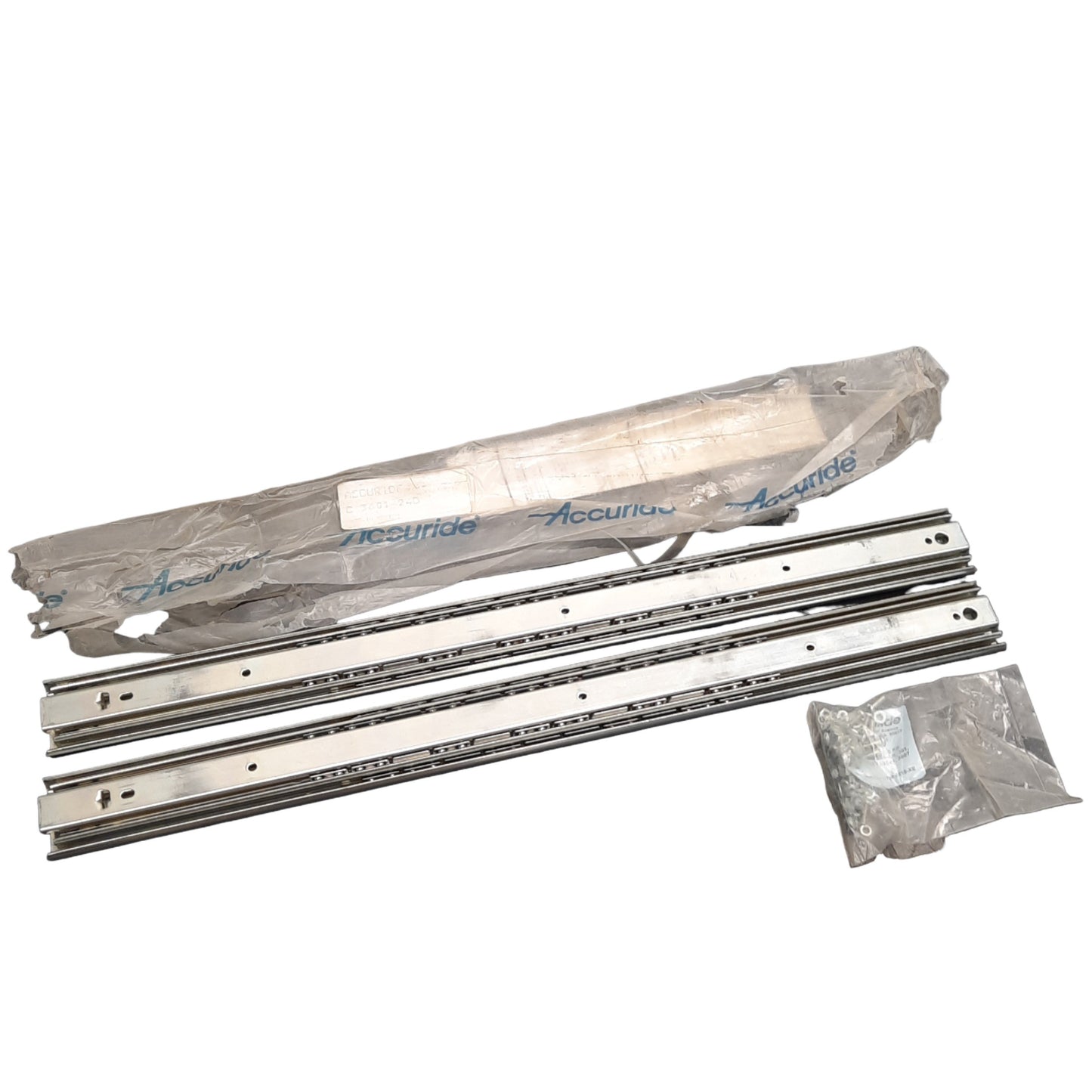 New – Open box Lot of 2 Accuride C3601-24D Heavy-Duty Over-Travel 1"Drawer Slide, 24", 203lbs