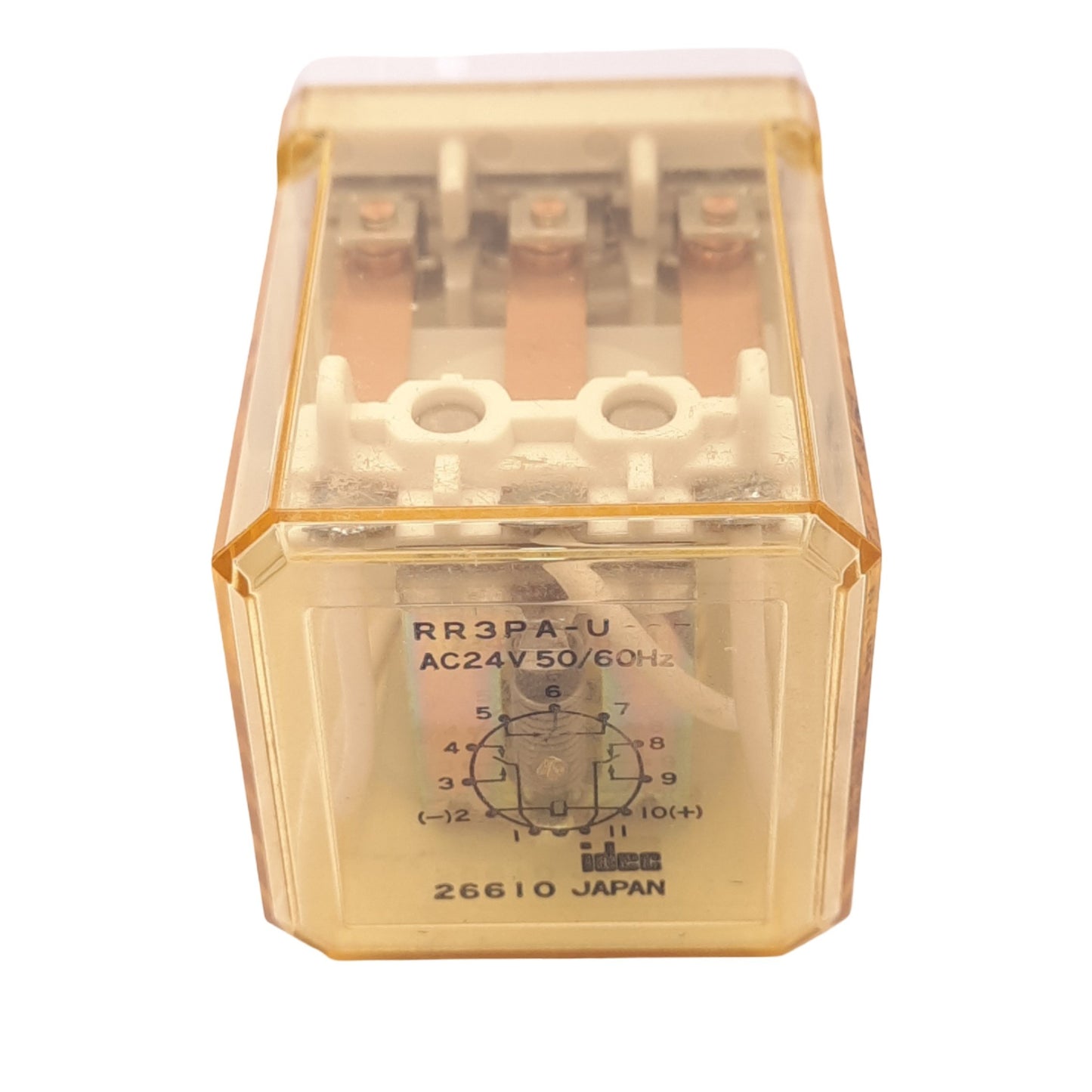 New IDEC RR3PA-UAC24V Plug-In Relay, 3PDT, 11-Pin, 240VAC/30VDC 10A Max, 24VAC Coil