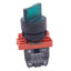 Used Schneider XB5AD33G ZB2-BW0673 Green Selector Switch, ø22mm, 2NO, 250V Max
