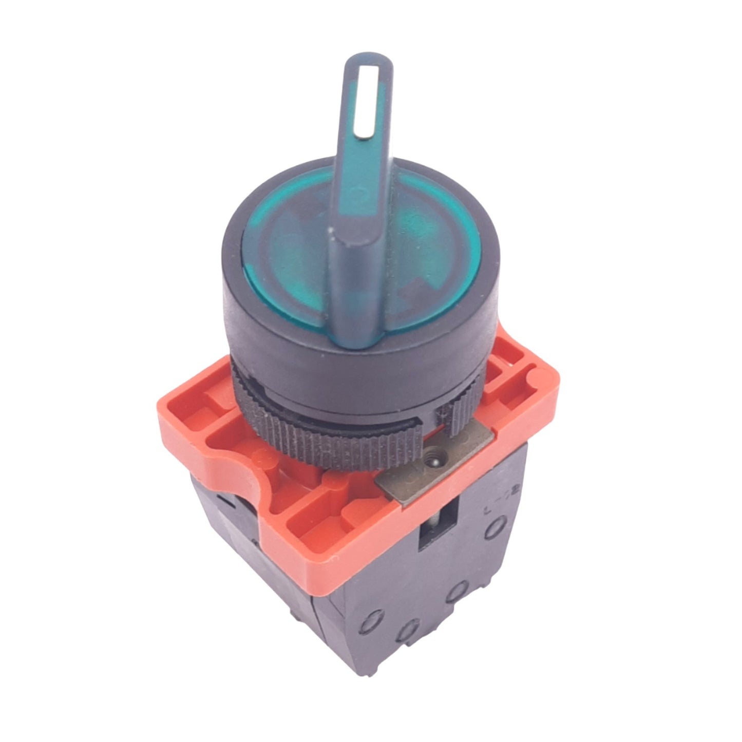 Used Schneider XB5AD33G ZB2-BW0673 Green Selector Switch, ø22mm, 2NO, 250V Max