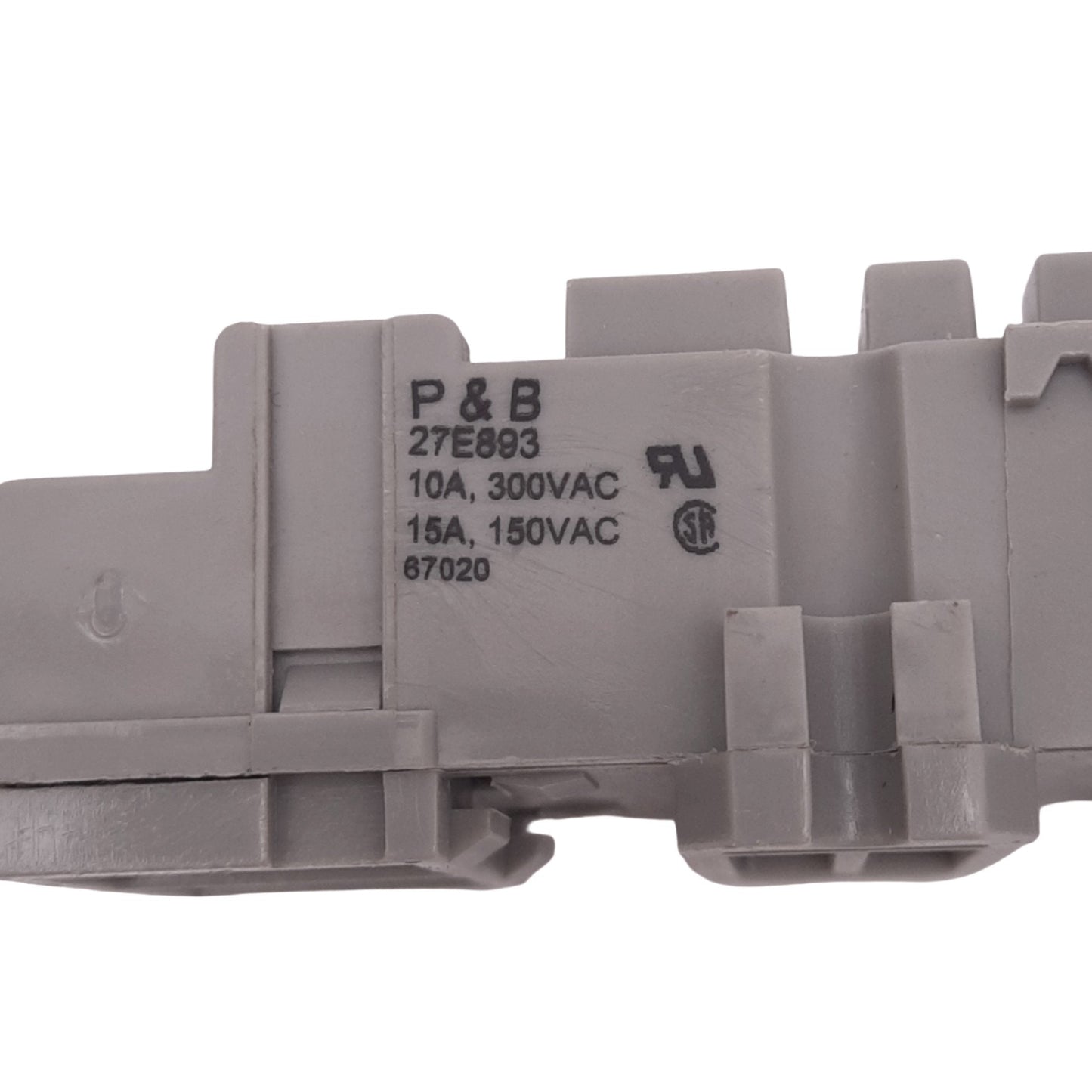 New – Open box Potter & Brumfield 27E893 Relay Socket, 11-Pin Blade, 300V 15A Max, DIN Rail
