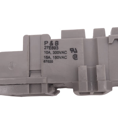 New – Open box Potter & Brumfield 27E893 Relay Socket, 11-Pin Blade, 300V 15A Max, DIN Rail