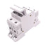 Used Legrand 21403 10x38 Fuse Holder, 2-Fuse, 500VAC 6A Max, DIN Rail Mount