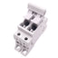 Used Legrand 21403 10x38 Fuse Holder, 2-Fuse, 500VAC 6A Max, DIN Rail Mount
