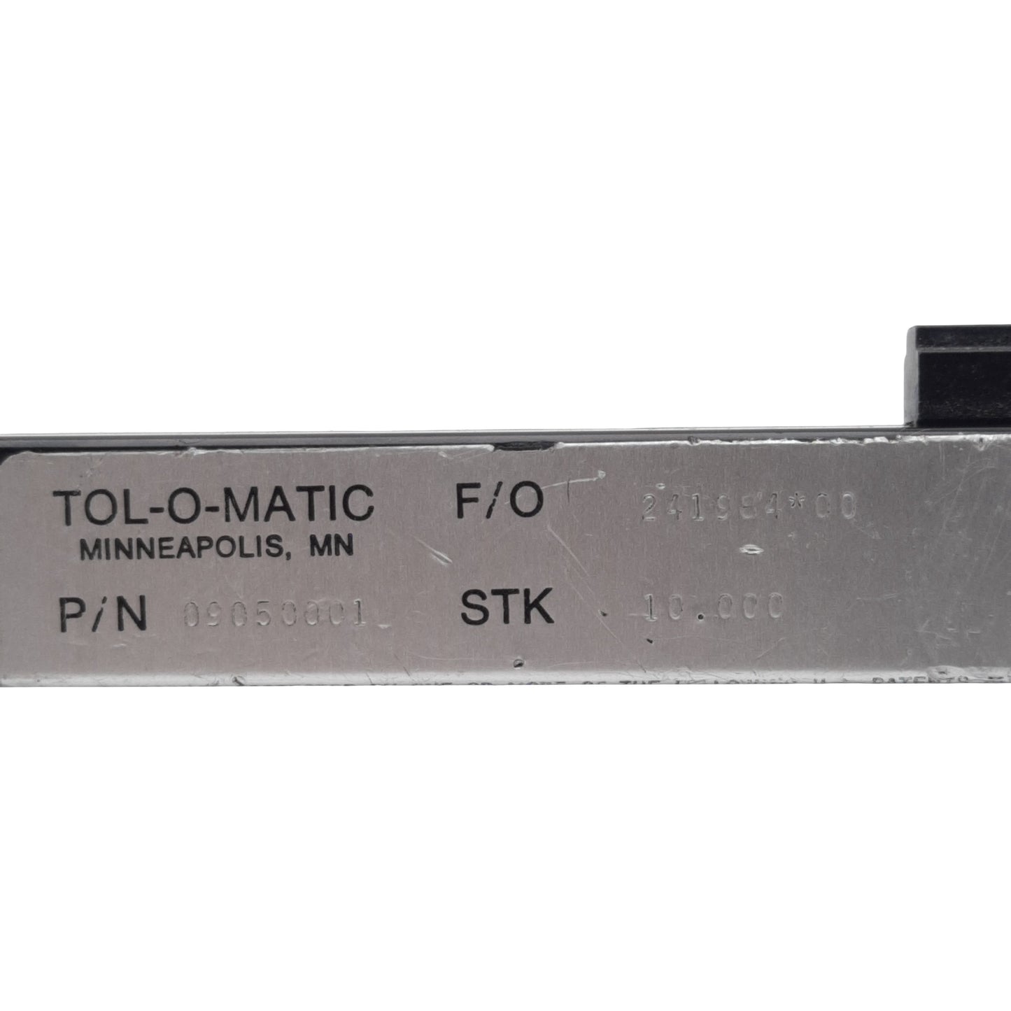 Used Tolomatic BC210NPSK10.000 Rodless Cylinder 25mm Bore, 10in Stroke, #10-32 100psi