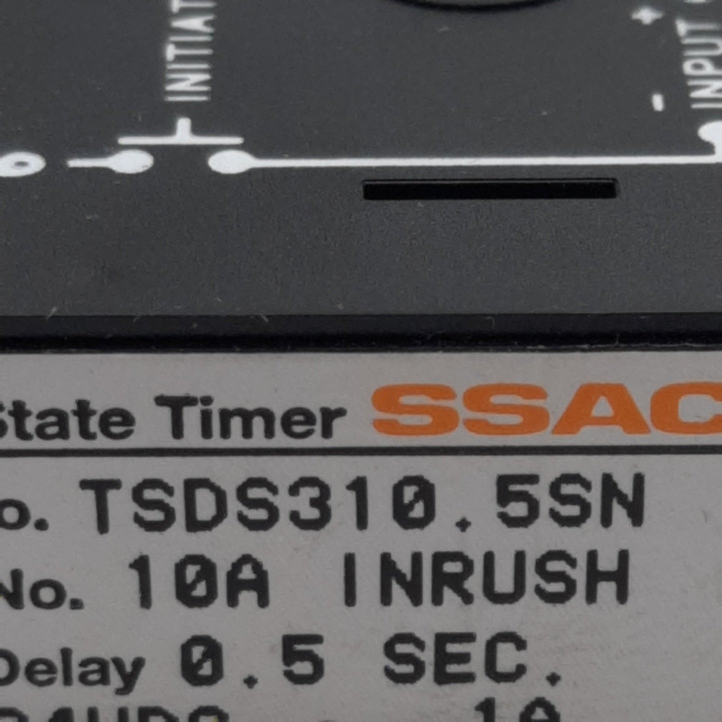 New SSAC TSDS310.5SN Solid-State Time Delay Module, 0.5sec Delay, 24VDC, 1A Max