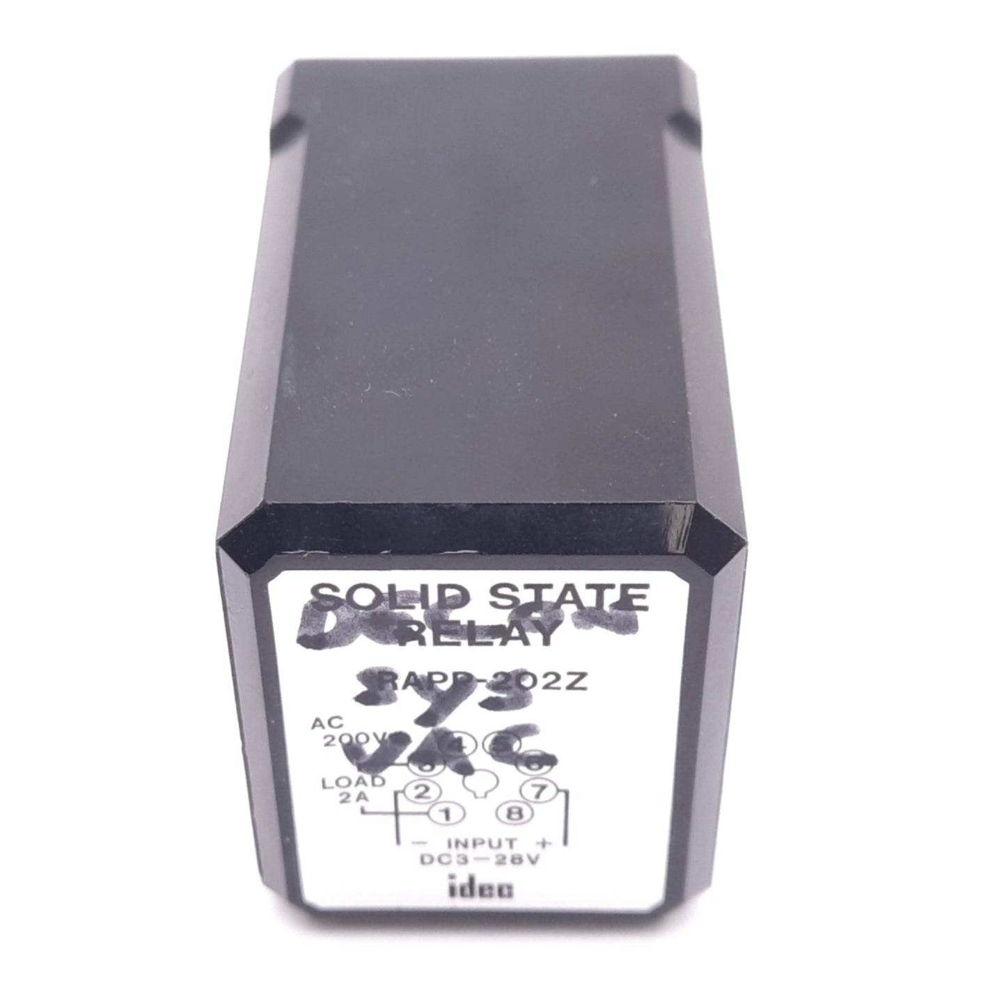 Used IDEC RAPP-2027 Solid State Relay, 8-Pin Octal, 3-28VDC Input, 200VAC Max