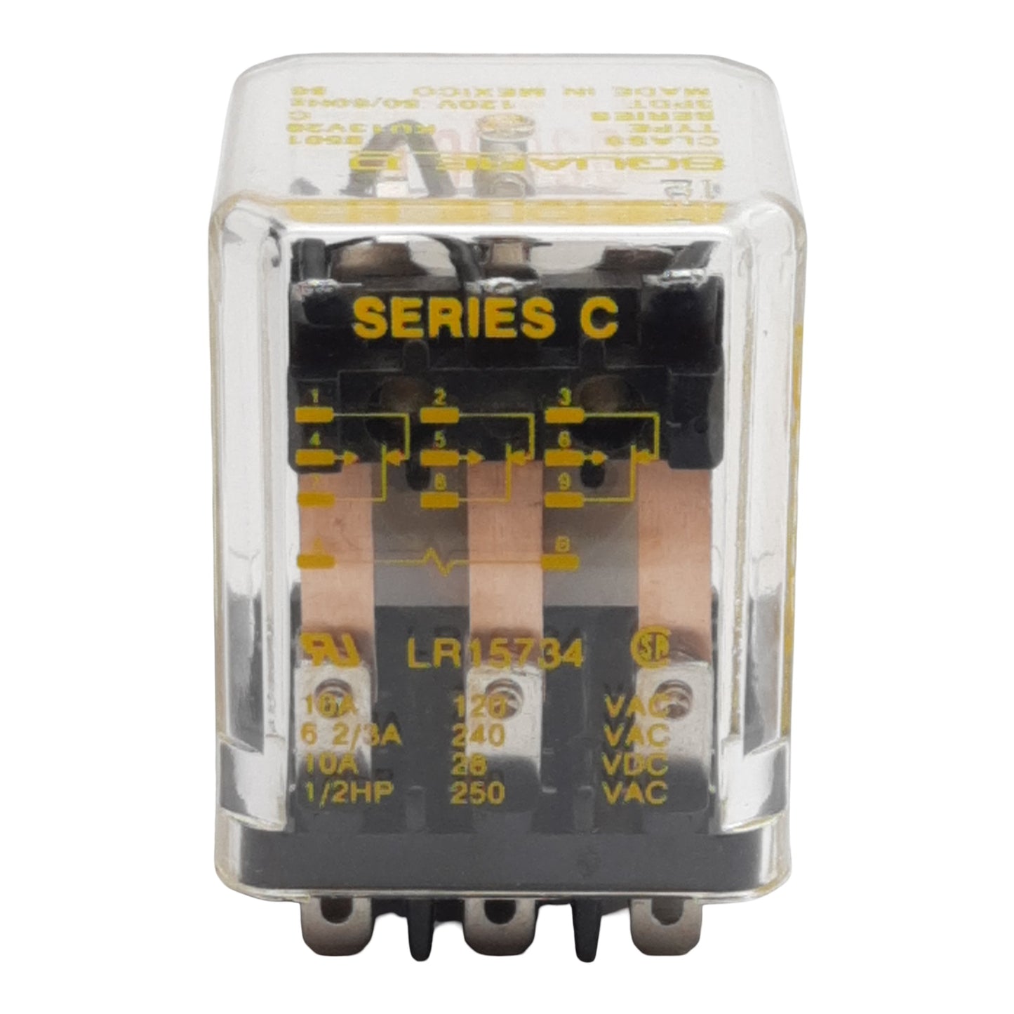 New Square-D 8501KU13V20 Ice Cube Relay, 3PDT, 10A 120VAC/28VDC, 120VAC Coil