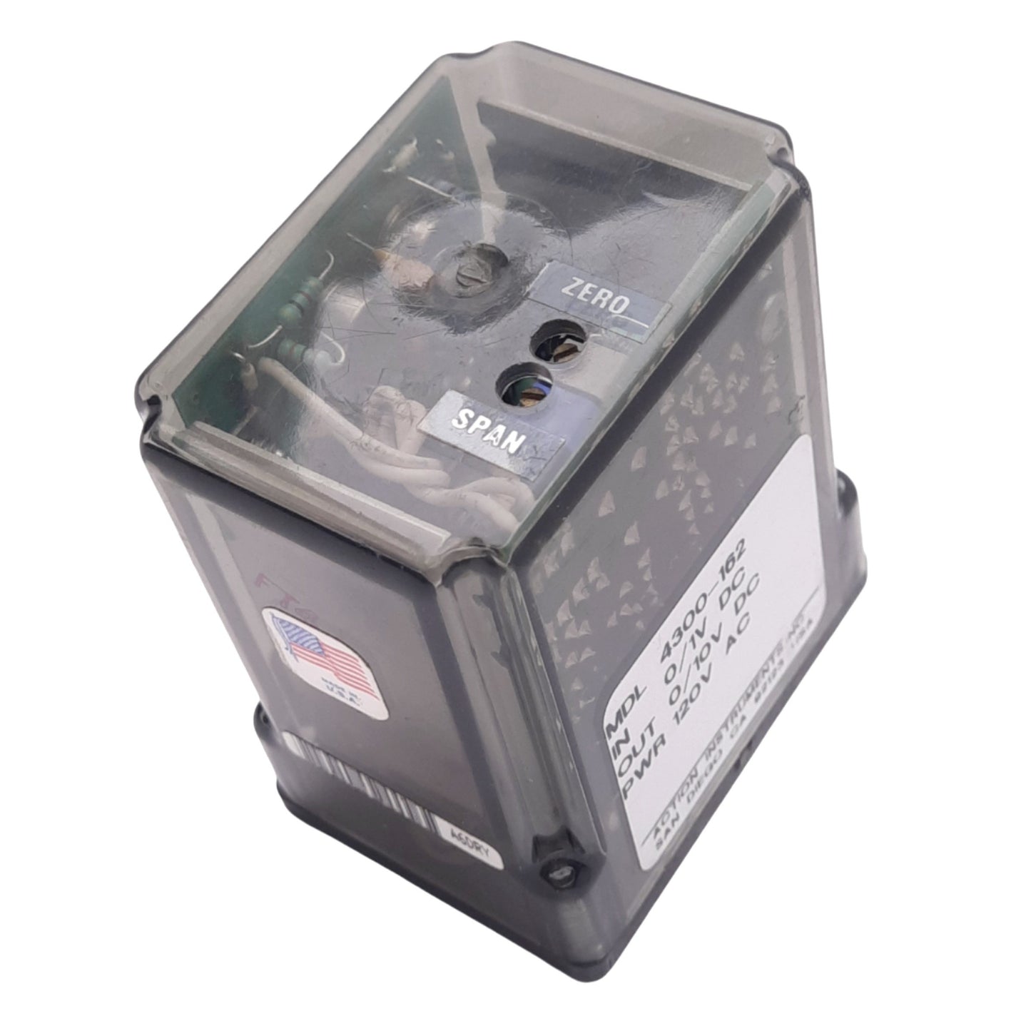 Used Action Pak 4300-162 Isolating Signal Conditioner Relay, 0/1VDC In, 0/10VDC Out