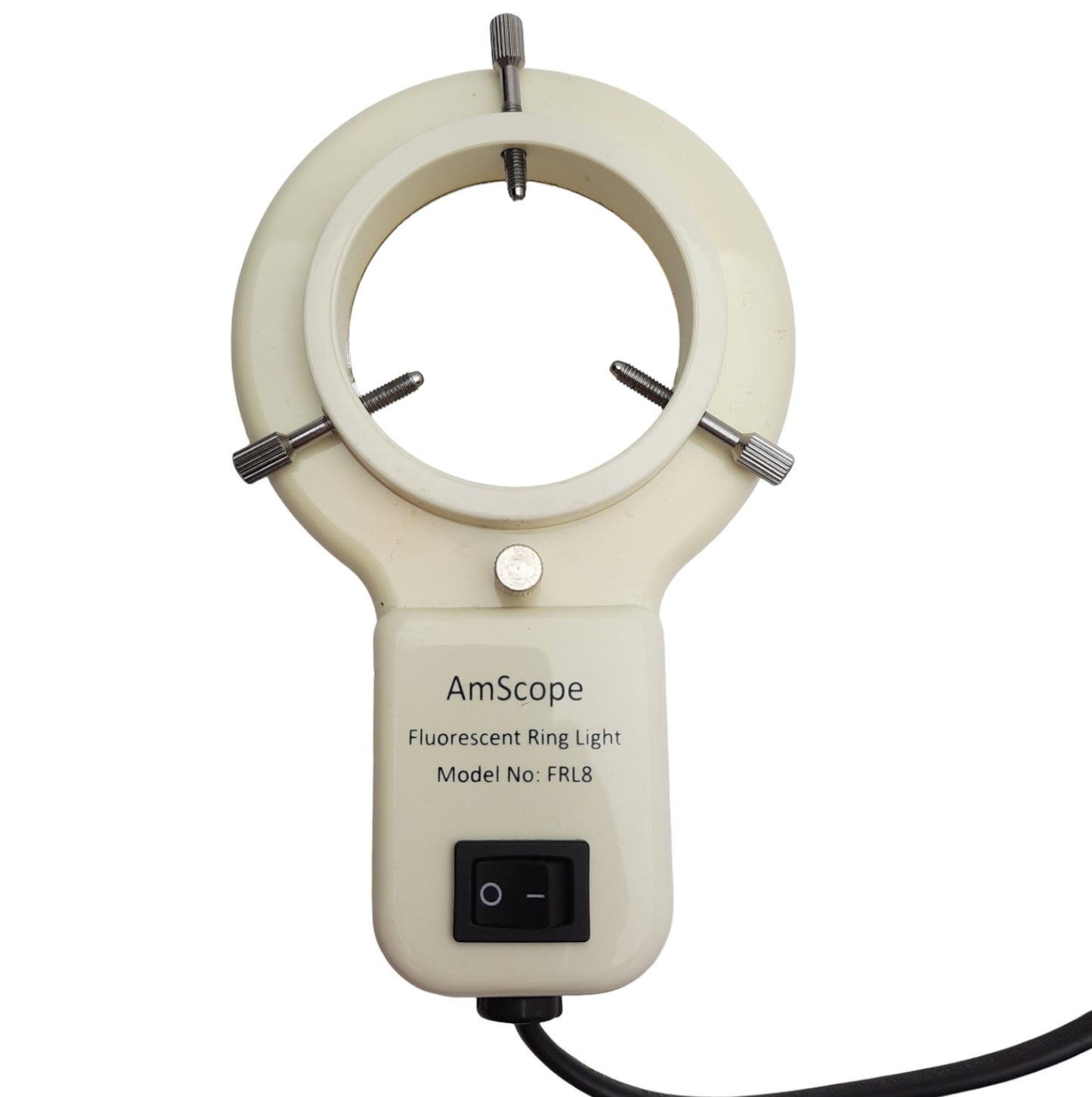 Used AmScope FRL8 Stereo Microscope Fluorescent Ring Light 110V, 8W, ø60mm ID