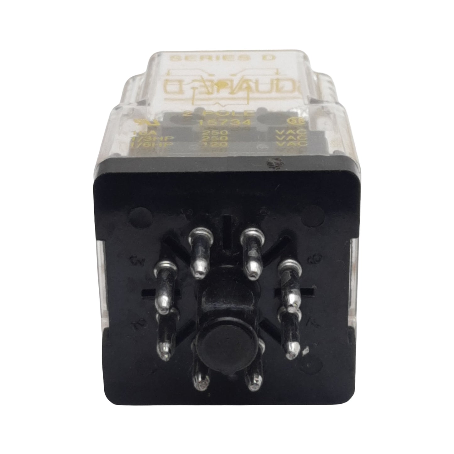 Used Square-D 8501 KP12P14V14 Ice Cube Relay, DPDT, 10A 250VAC, 24VDC Coil
