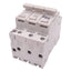 Used Merlin Gerin 15658 STI 10.3x38 Fuse Holder, 3-Pole, 500VAC Max, DIN Rail
