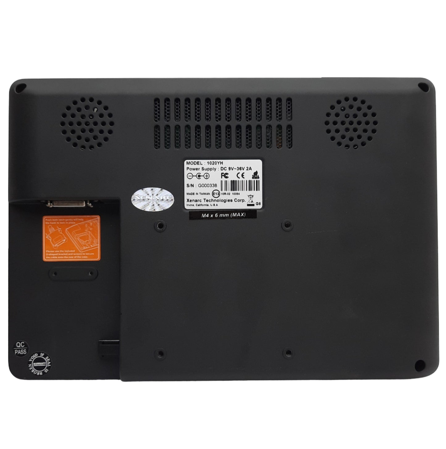 New – Open box Xenarc 1020YH LCD Display Monitor 12VDC, 1280x800 *Missing Mounting Bracket*