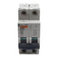 Used Merlin Gerin 24660 Circuit Breaker, 2-Pole, 16A 400VAC, D-Curve, DIN Rail