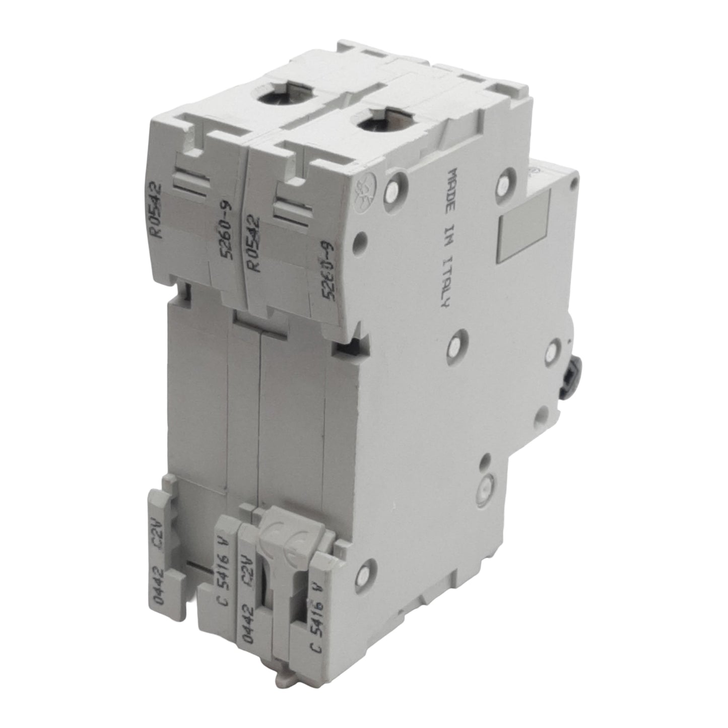 Used Merlin Gerin 24660 Circuit Breaker, 2-Pole, 16A 400VAC, D-Curve, DIN Rail