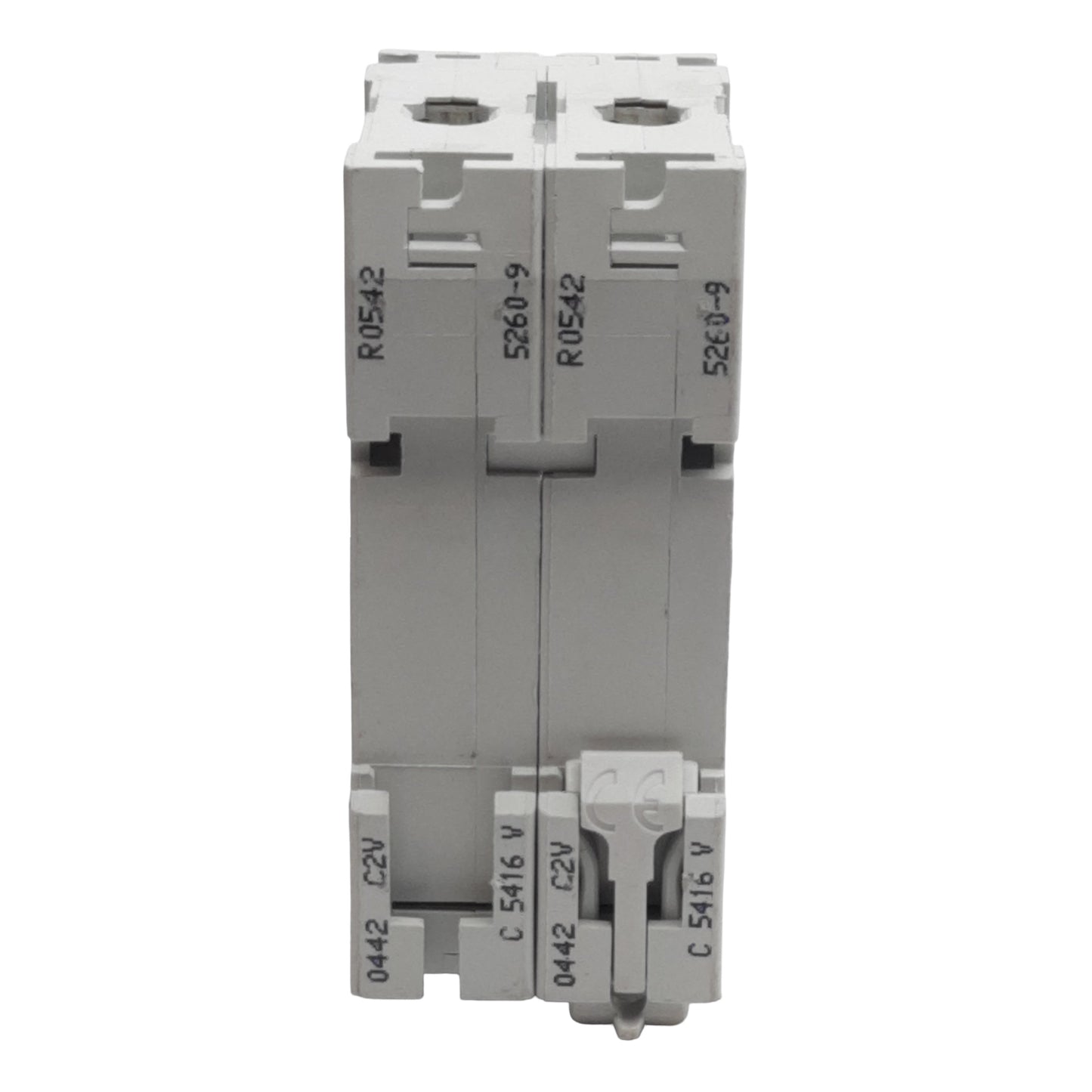 Used Merlin Gerin 24660 Circuit Breaker, 2-Pole, 16A 400VAC, D-Curve, DIN Rail