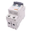 Used Merlin Gerin 24986 C60H-2P-10A-C Circuit Breaker, 2-Pole, 10A, 400VAC, DIN Rail