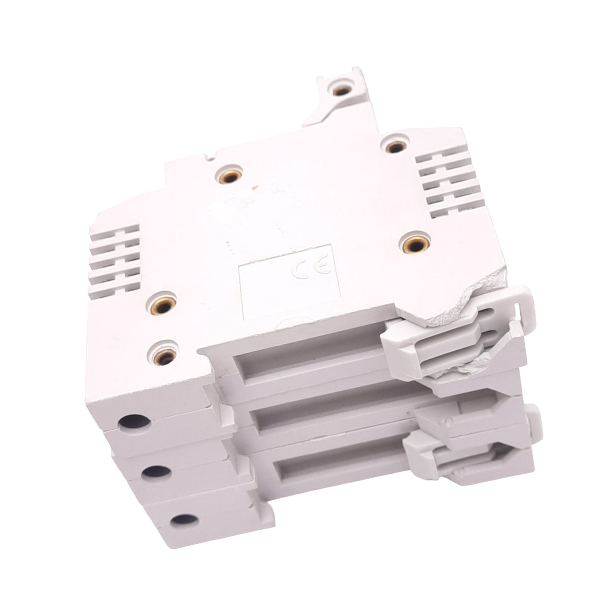 Used Siemens 3NW7 030 Fuse Holder, 3-Pole, 10x38, 690VAC 32A Max, DIN Rail, *Chipped