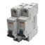 Used Lot of 2 Merlin Gerin 25159 C60H Circuit Breaker 1-Pole, 6A 230/400VAC, DIN Rail