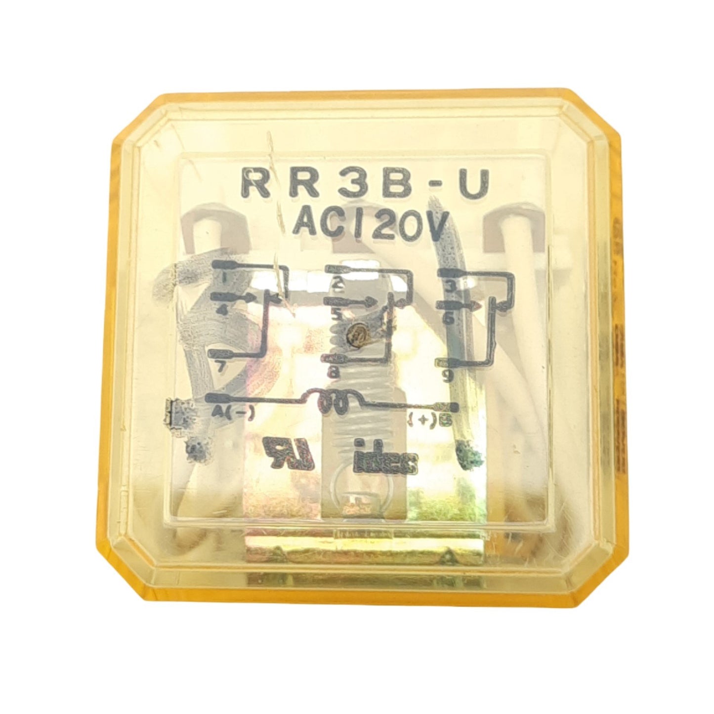 New IDEC RR3B-UAC120V Plug-In Relay, 3PDT, 11-Pin, 240VAC 10A Max, 120VAC Coil