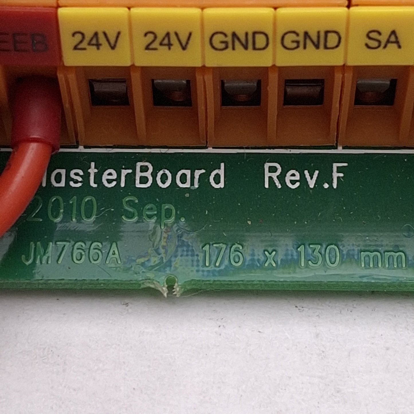 Used Universal Robots JM766A Rev. F MasterBoard Control Board, 176mm x 130mm