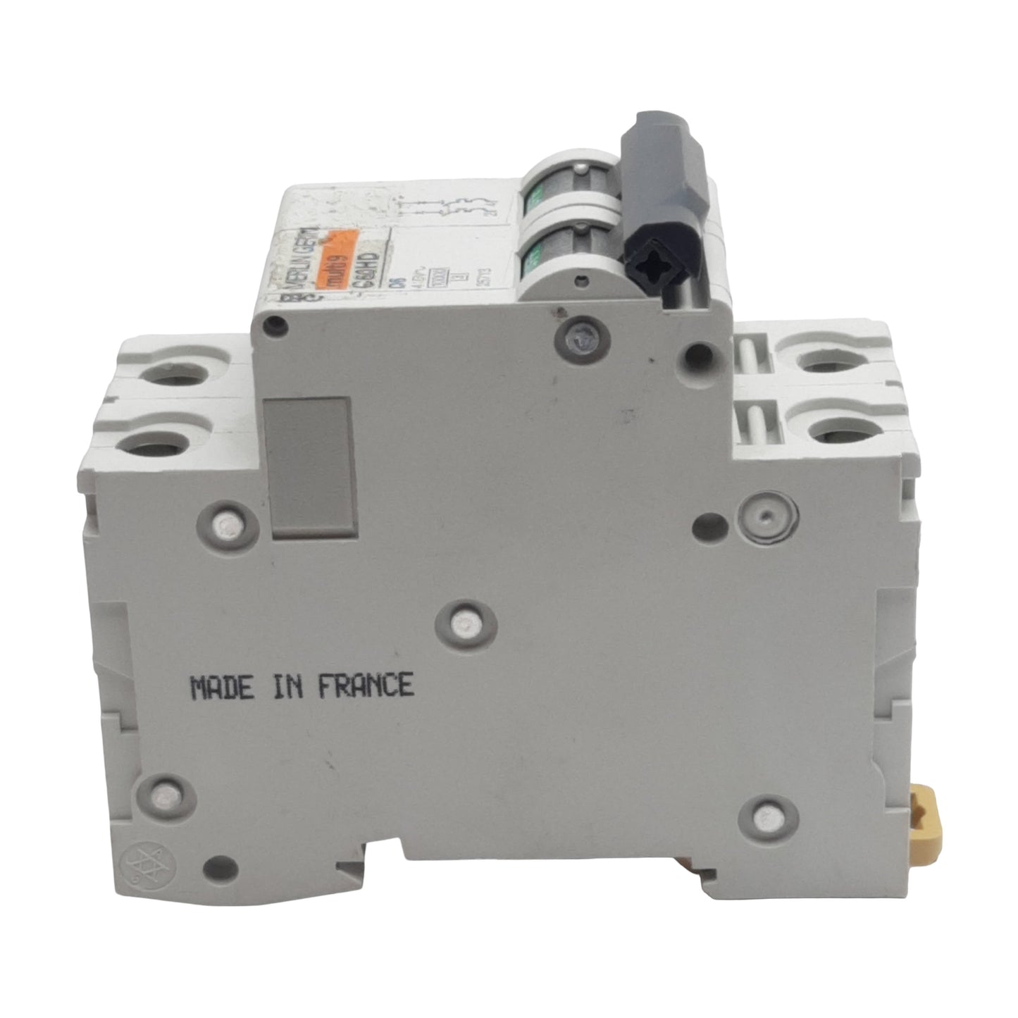 Used Merlin Gerin 25713 C60HD Circuit Breaker, 2-Pole, 6A 415VAC, D-Curve, DIN Rail