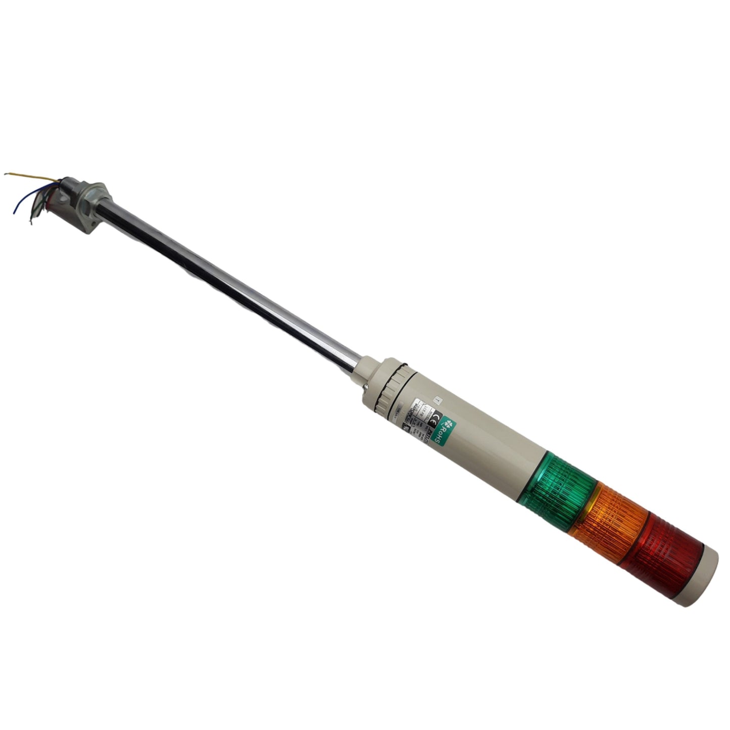 Used Patlite LCE-FB LED Signal Tower Red/Amber/Green, 24VAC/DC, 0.2A, ø40mm