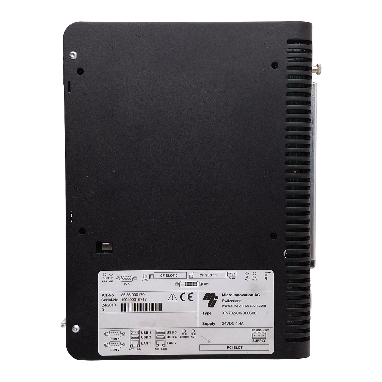 New – Open box Eaton XP-702-C0-BOX-00 Micro Innovations Box PC, 1Ghz, 1024MB DRAM, 24VDC