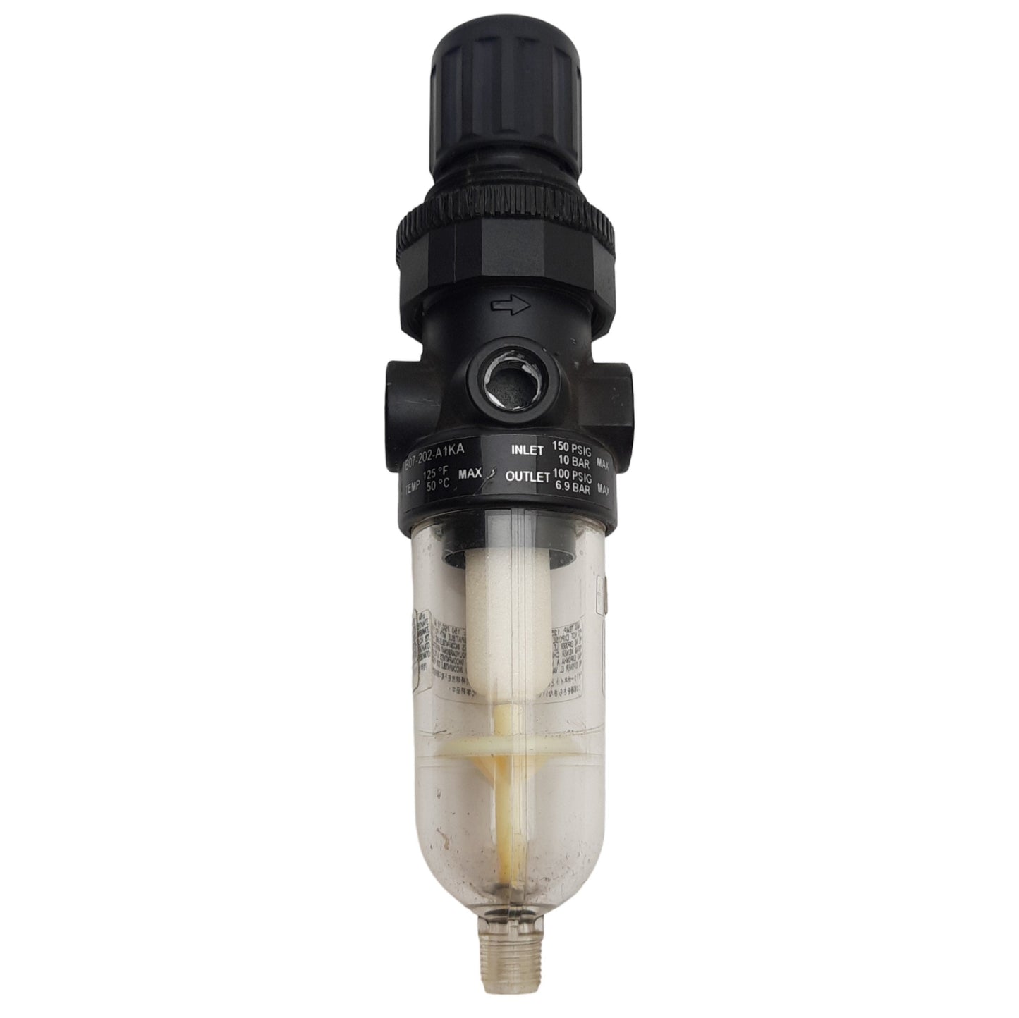 Used Norgren B07-202-A1KA Filter/Regulator 150psig Max, 1/4" NPT, 14scfm (6.5dm3s/s)