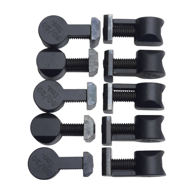 Used Lot of 10 80/20 3359 Standard Anchor Fastener Assembly Black, 5/16-18, 15-Series