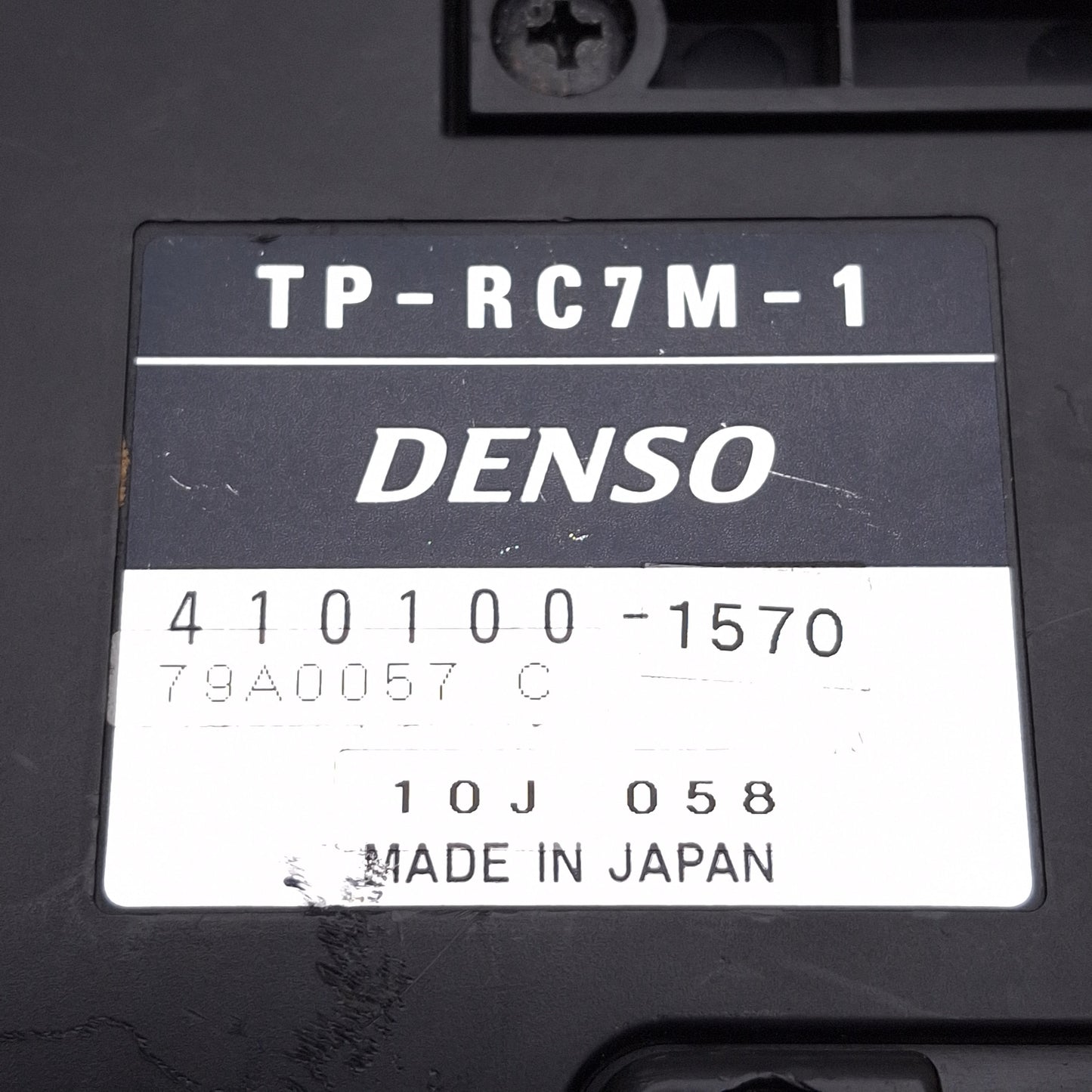 Used Denso TP-RC7M-1 Robot Teaching Pendant w/ Key & Cable, 7.5in, 24VDC *Scratched*
