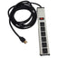 Used Wiremold UL207BD Plug-In Outlet Center 6 Outlets, 16ft Cord, 12-1/4in Length