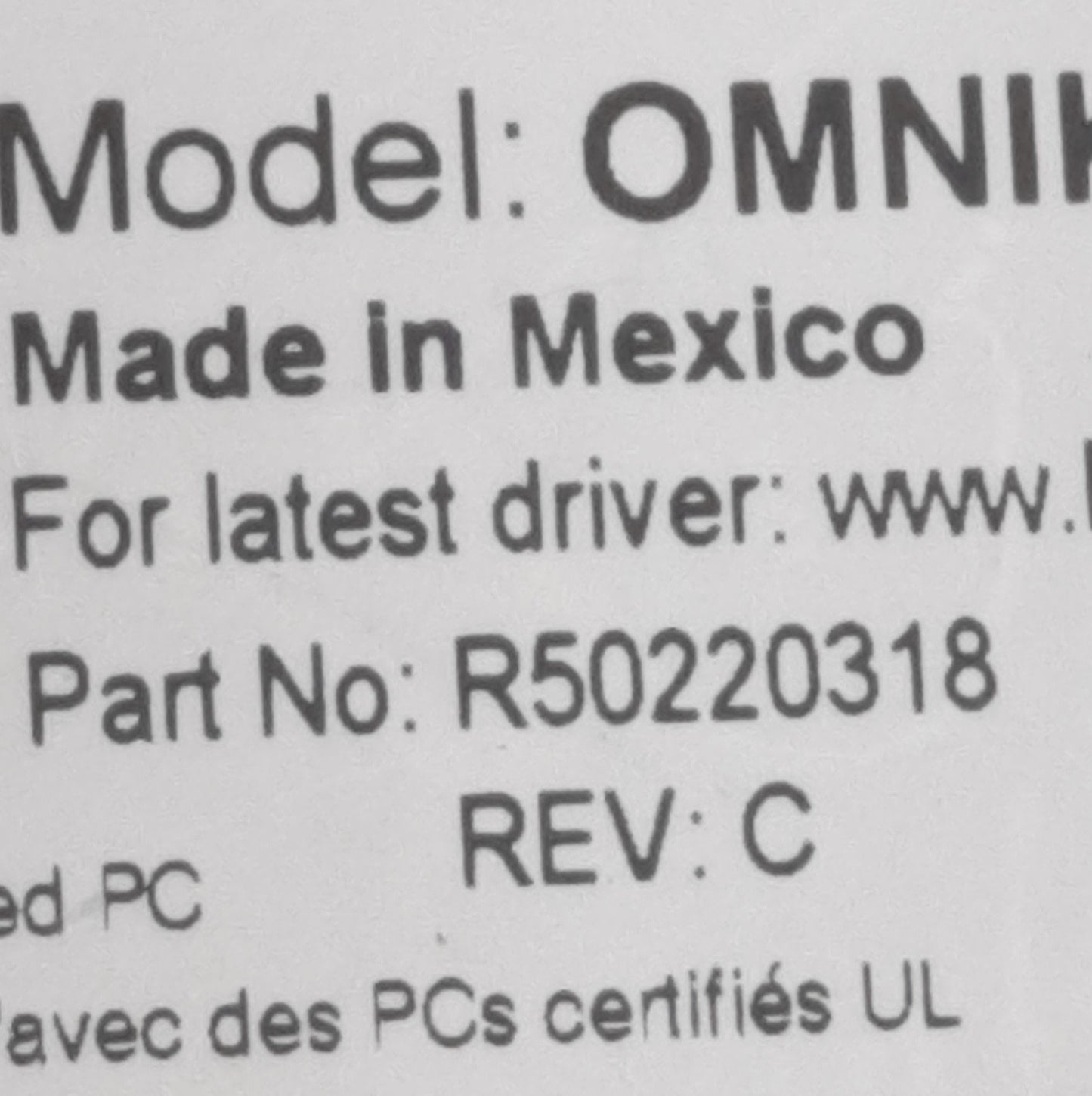 Used HID R50220318 OMNIKEY Smart Card Reader USB 3, 2.39 x 2.32 x 0.44in, 12Mbps
