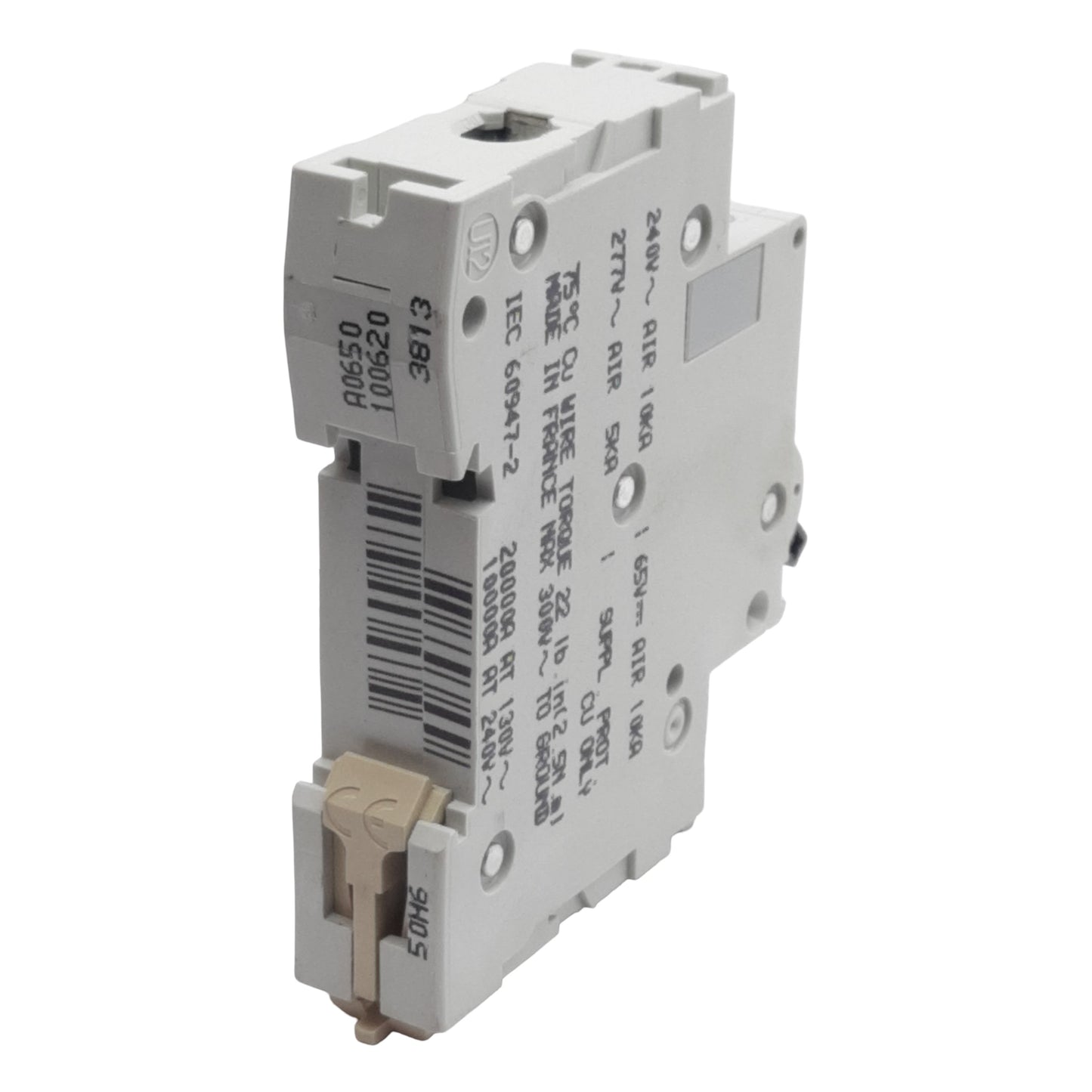 Used Lot of 2 Merlin Gerin 24114 Circuit Breaker, 1-Pole, 6A 277VAC/65VDC, DIN Rail
