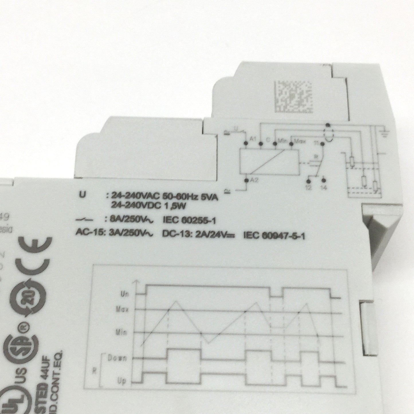 Used Crouzet 84870200 ENR Liquid Level UP/DOWN Monitoring Relay, 24-240V, 8A SPDT