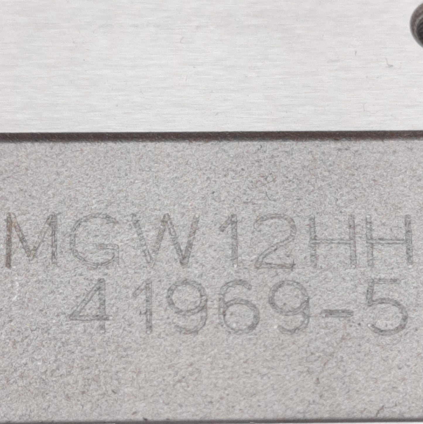 Used Hiwin MGW12HH Ball Bearing Carriage Block Slide on 100mm Linear Guide Rail
