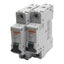 Used Lot of 2 Merlin Gerin 24399 Circuit Breaker, 1-Pole, 6A 230/400VAC, DIN Rail