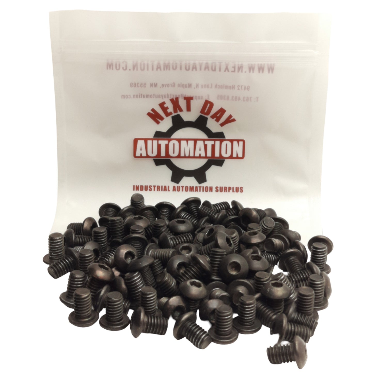 Used Lot of 100 80/20 3104 Button Head Socket Cap Screws, 5/16-18 x 0.500in Length