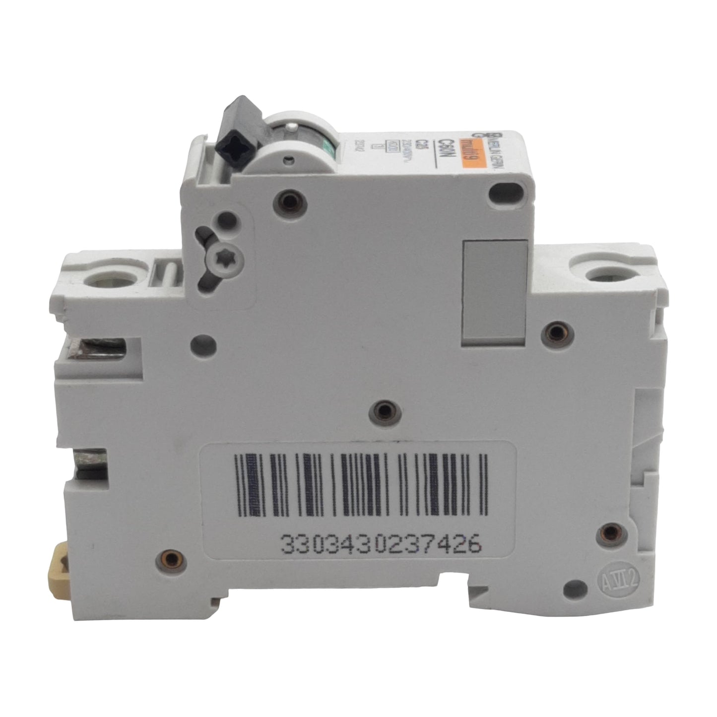 Used Merlin Gerin 23742 Circuit Breaker, 1-Pole, 25A 230/400VAC, C-Curve, DIN Rail