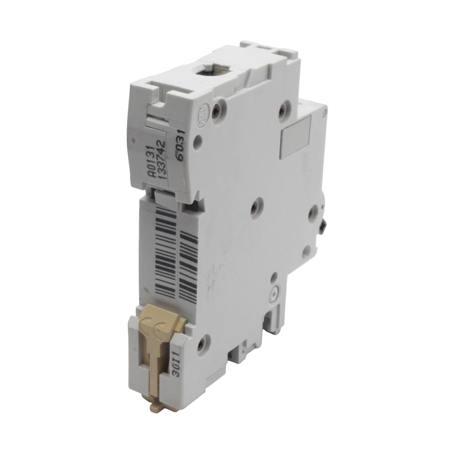 Used Merlin Gerin 23742 Circuit Breaker, 1-Pole, 25A 230/400VAC, C-Curve, DIN Rail