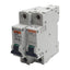 Used Lot of 2 Merlin Gerin 24432 Circuit Breaker, 1-Pole, 10A 277VAC/65VDC, DIN Rail