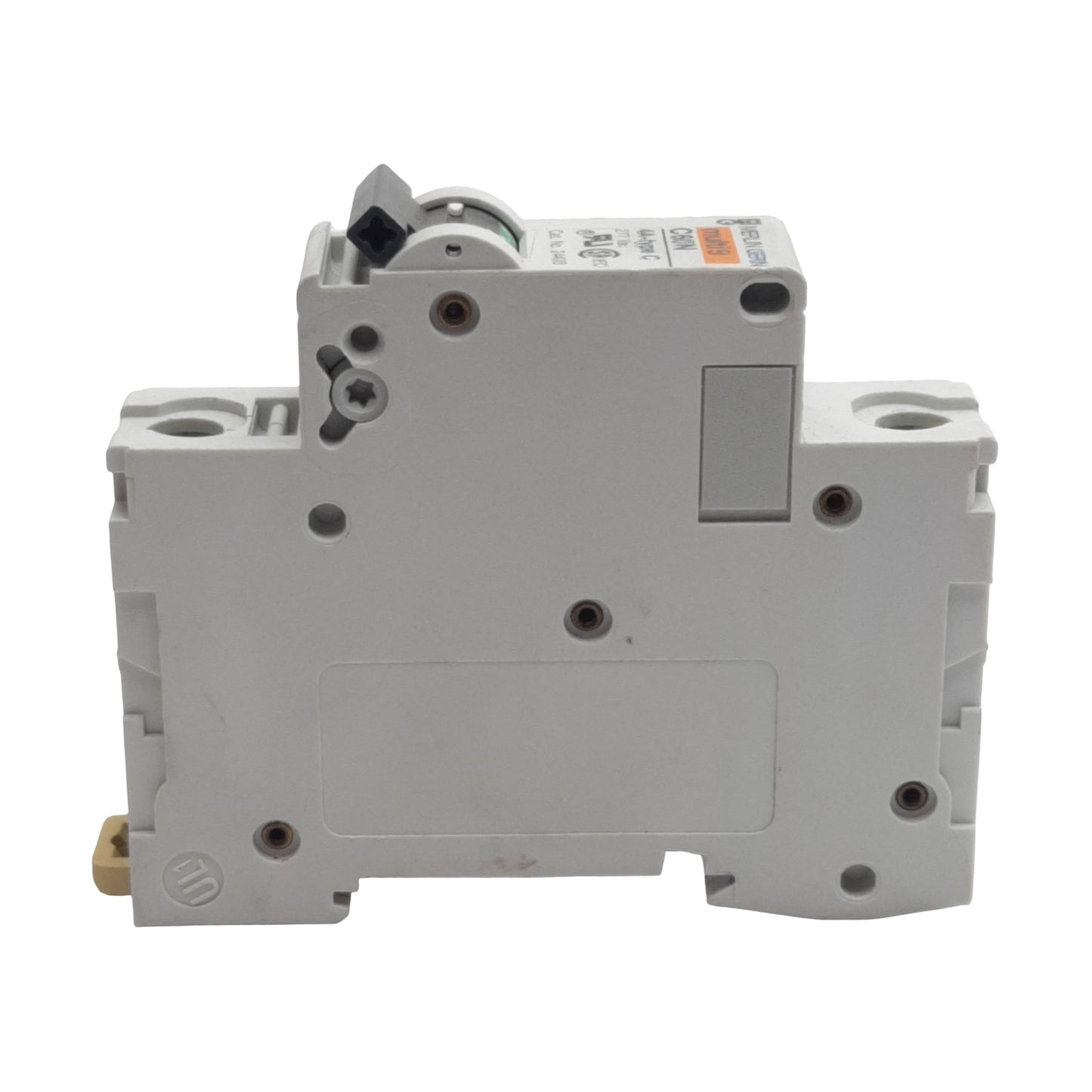 Used Lot of 2 Merlin Gerin 24428 Circuit Breaker 1-Pole, 4A 277VAC, C-Curve, DIN Rail
