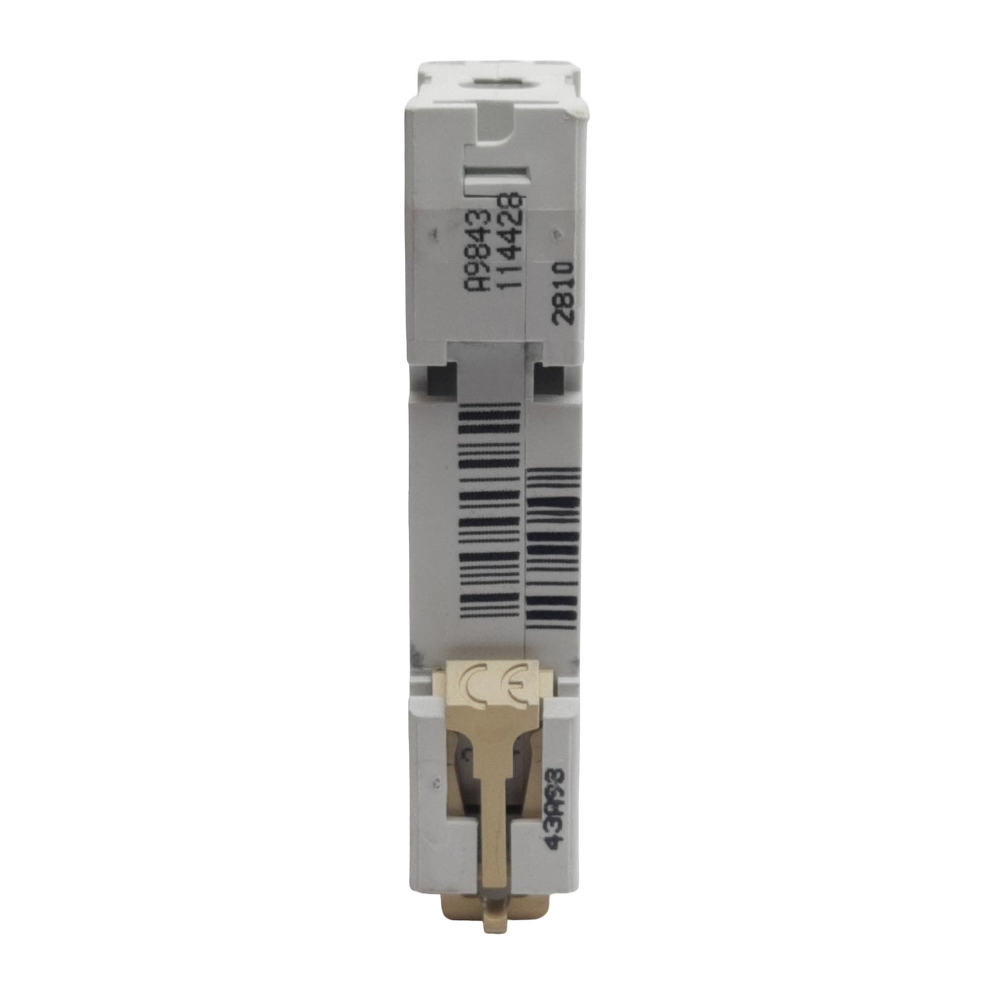 Used Lot of 2 Merlin Gerin 24428 Circuit Breaker 1-Pole, 4A 277VAC, C-Curve, DIN Rail