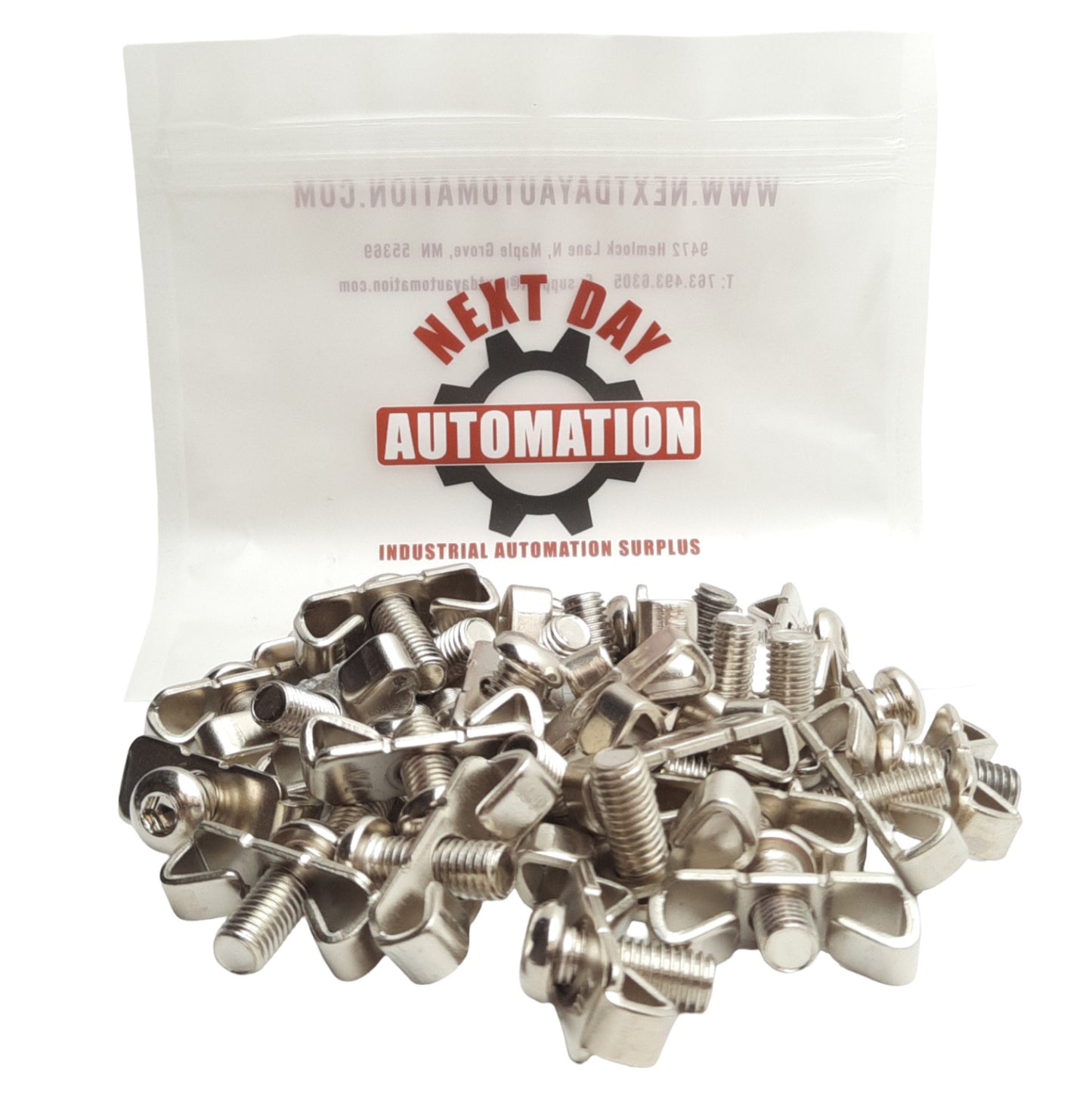 Used Lot of 30 MK Pollex Standard Wing Tab Fasteners, 40 Series Extrusion, M8 x 20mm