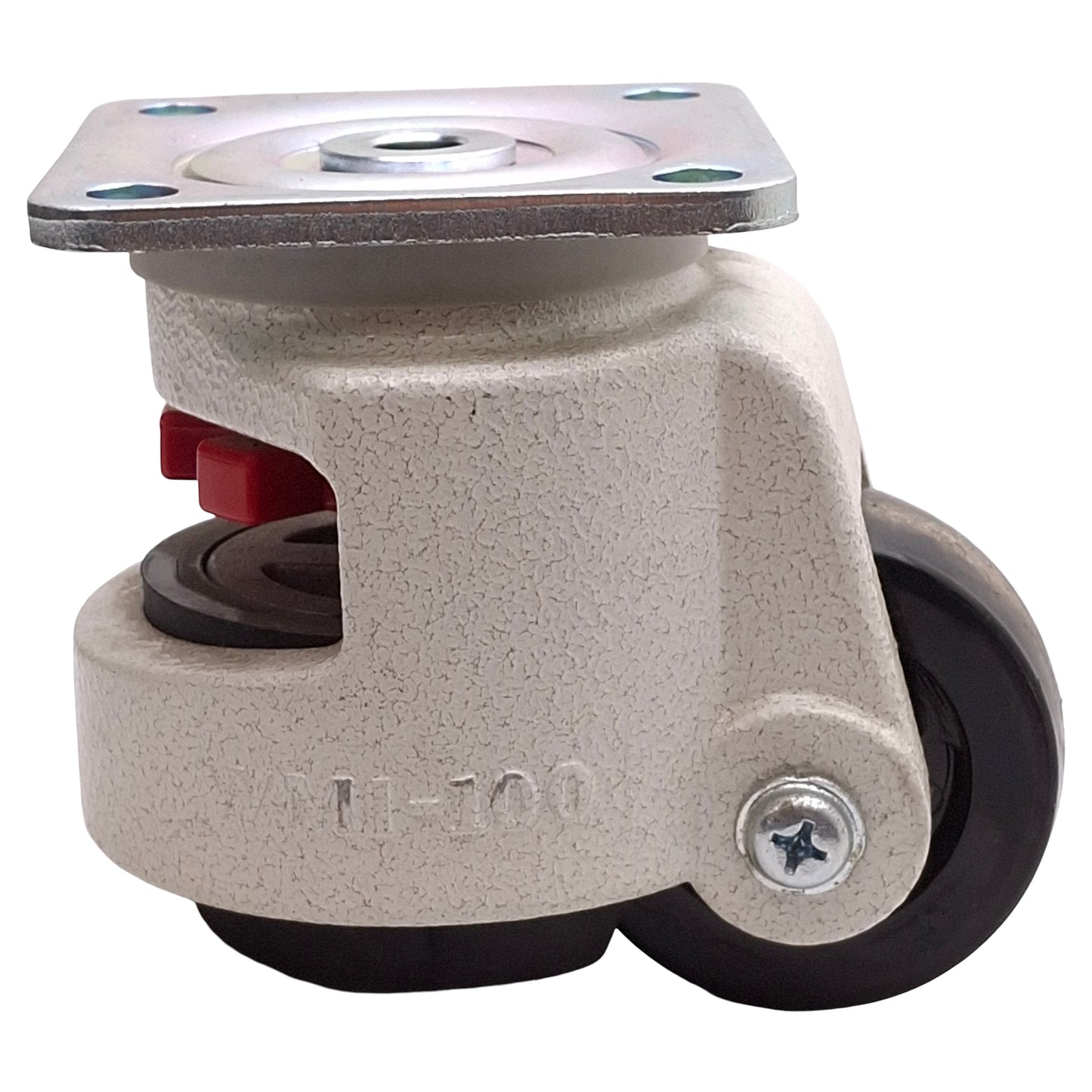 Used WM Caster WGD-100F Leveling Caster, 3.75" x 3.75" Plate, 4.75" Height, 825lb