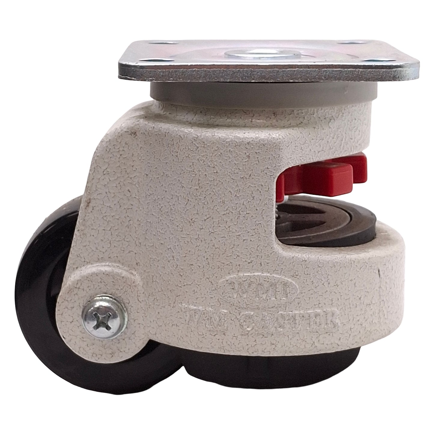 Used WM Caster WGD-100F Leveling Caster, 3.75" x 3.75" Plate, 4.75" Height, 825lb